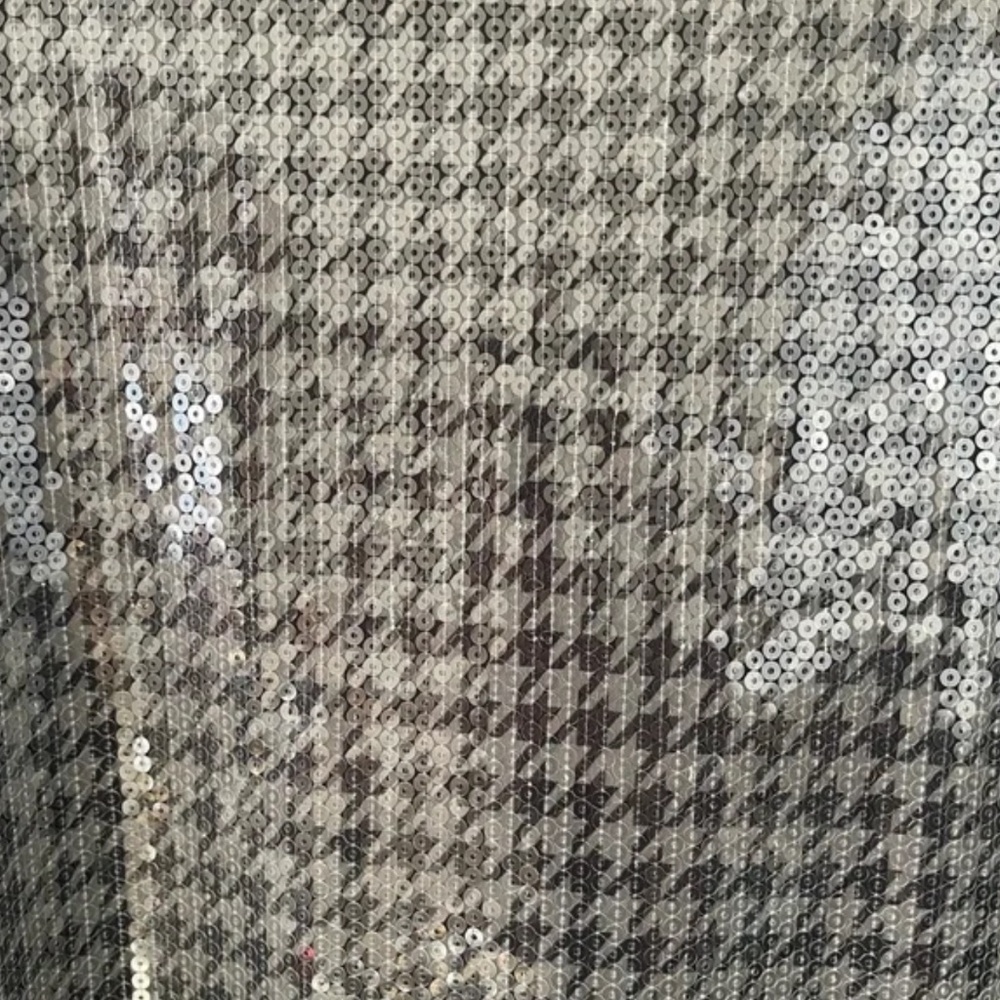 Chico’s - Houndstooth Sequin Tunic Knit Top | 2(L) - Picture 3 of 5